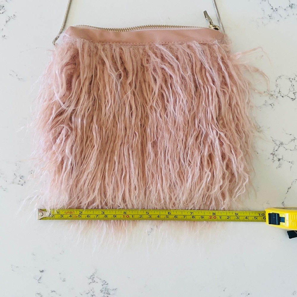 Zara light pink fuzzy purse - Picture 6 of 13